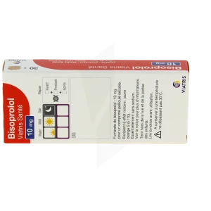 Bisoprolol Viatris Sante 10 Mg, Comprimé Pelliculé Sécable