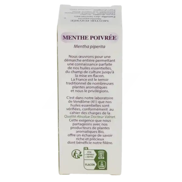 Docteur Valnet Huile Essentielle Bio, Menthe Poivree 10ml