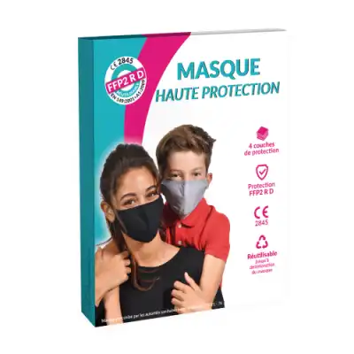 Masque Ffp2 Rd Haute Protection Taille S Noir à RUMILLY