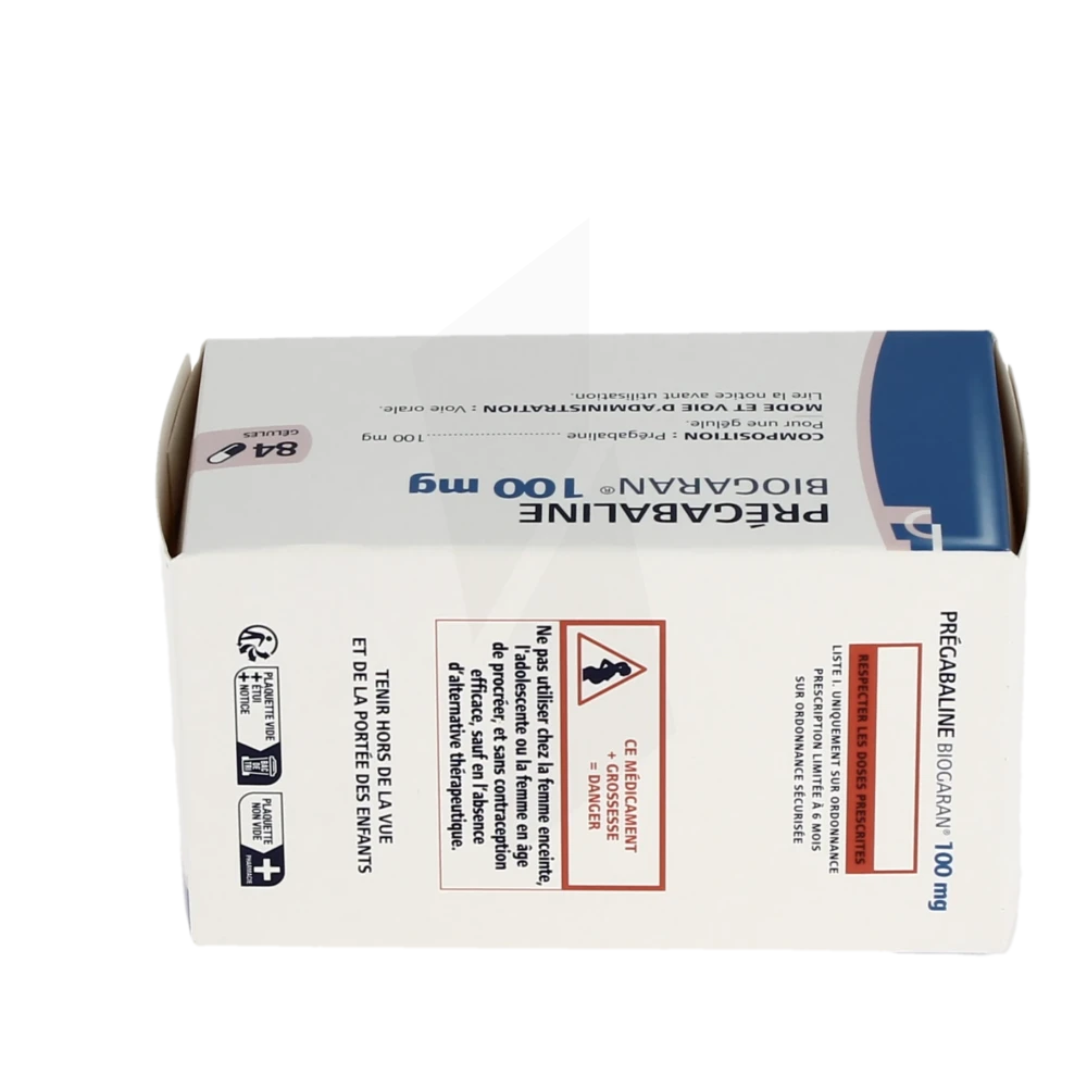 Pharmacie Agen-Sud - Médicament Pregabaline Biogaran 100 Mg ...