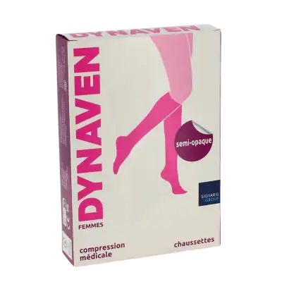 Dynaven Semi-opaque Chaussettes  Femme Classe 2 Beige Medium Normal à Evry