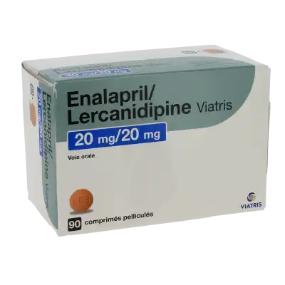 Enalapril/lercanidipine Viatris 20 Mg/20 Mg Cpr Pell Plq/90 à Clermont-Ferrand
