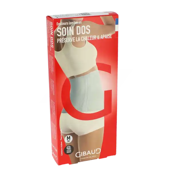 Gibaud - Ceinture Chaleur - Ecru - Hauteur 20cm - Taille M