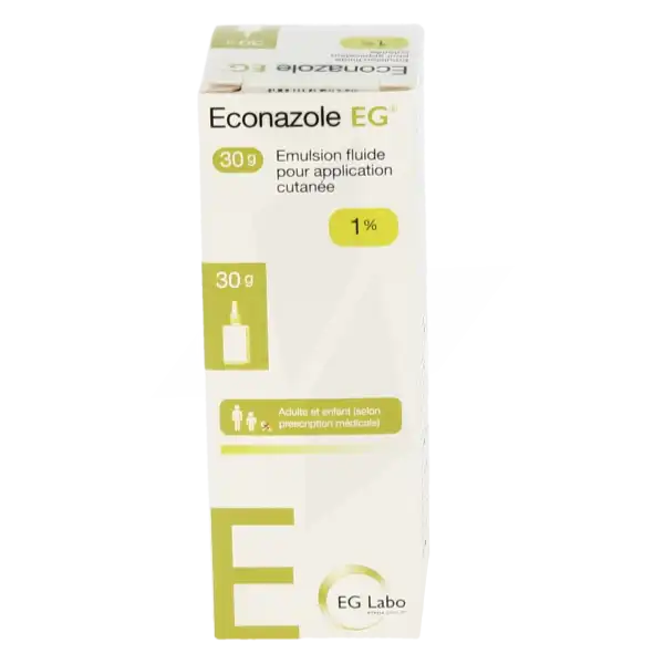 Econazole Eg 1 %, émulsion Pour Application Cutanée