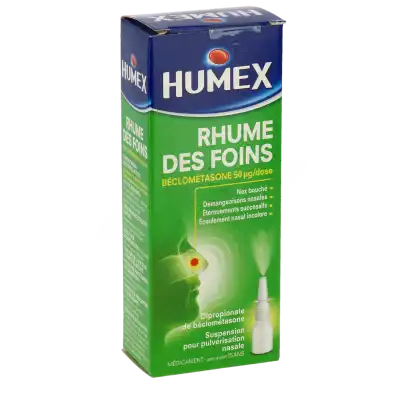 Humex Rhume Des Foins à La Beclometasone 50 µg/dose Susp Pulv Nas 1fl/20ml à JACOU