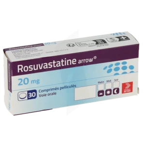 Rosuvastatine Arrow 20 Mg, Comprimé Pelliculé