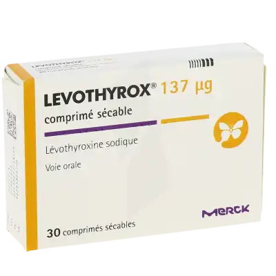 LEVOTHYROX 137 microgrammes, comprimé sécable