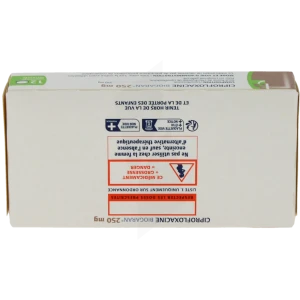 Ciprofloxacine Biogaran 250 Mg, Comprimé Pelliculé