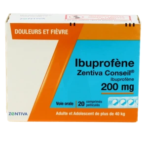 Ibuprofene Zentiva Conseil 200 Mg, Comprimé Pelliculé