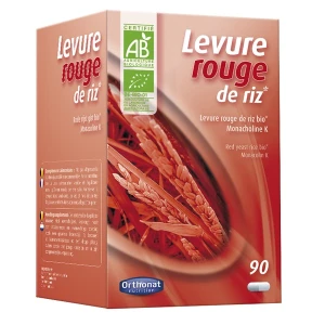 Orthonat Nutrition - Levure Rouge De Riz - Cure De 3 Mois - 90 Gélules