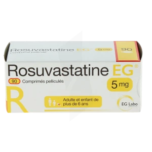 Rosuvastatine Eg 5 Mg, Comprimé Pelliculé