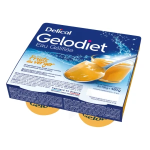 Gelodiet Eau Gélifiée Fruits Du Verger 4pots/120g