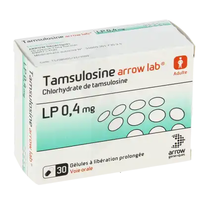 Tamsulosine Arrow Lab Lp 0,4 Mg, Gélule à Libération Prolongée à Casteljaloux