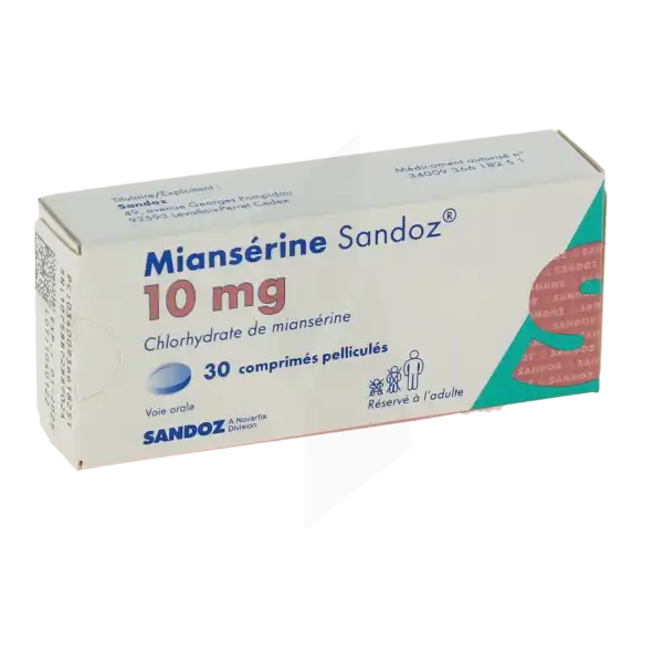 Mianserine Sandoz 10 Mg, Comprimé Pelliculé