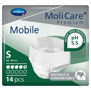 Molicare Premium Mobile 5 Gouttes - Slip Absorbant - Taille S B/14