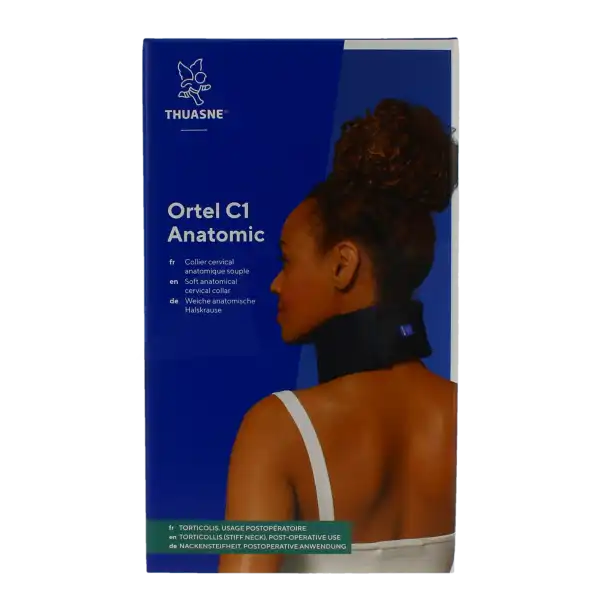 Thuasne C1 Anatomique Collier Cervical Marine 7,5cm Taille 1