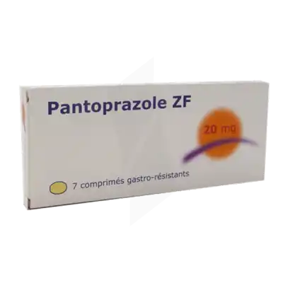Pantoprazole Zf 20 Mg, Comprimé Gastro-résistant à Bordeaux