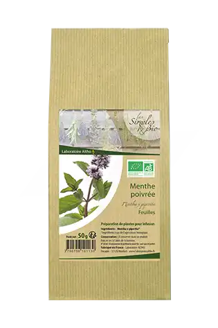 Laboratoire Altho Menthe Poivrée Bio, Plante Sèche, Feuille 50g