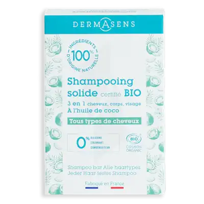 Dermasens Shampooing Solide Bio Tous Types De Cheveux 60g à LORMONT