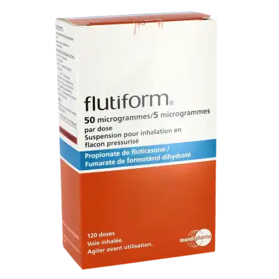 Flutiform 50 Microgrammes/5 Microgrammes Par Dose, Suspension Pour Inhalation En Flacon Pressurisé à MONTEREAU-FAULT-YONNE