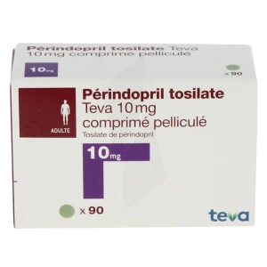 Perindopril Tosilate Teva 10 Mg, Comprimé Pelliculé