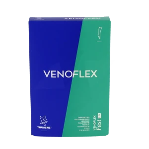 Venoflex Fast 2 Chaussette Lin Femme Ligne Noir Taille 1l