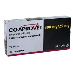 Coaprovel 300 Mg/25 Mg, Comprimé Pelliculé
