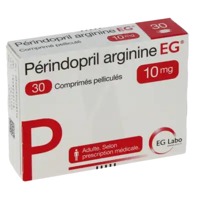 Perindopril Arginine Eg 10 Mg Cpr Pell Plq Pvc/pvdc/alu/30 à LIVRON-SUR-DROME