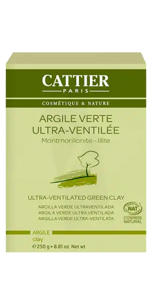 Cattier Argile Verte Ultra Ventilée 250g