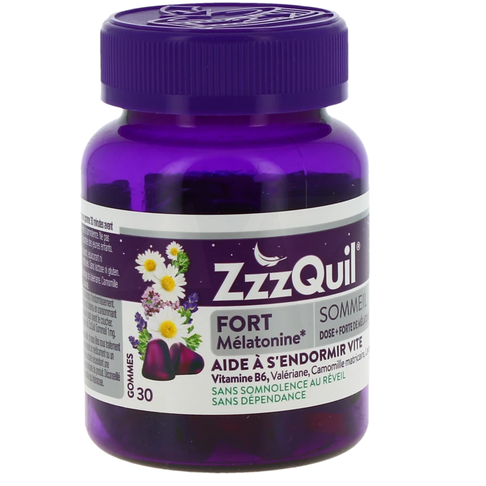 Zzzquil Fort Sommeil Gommes Fruits Des Bois Pot De 30