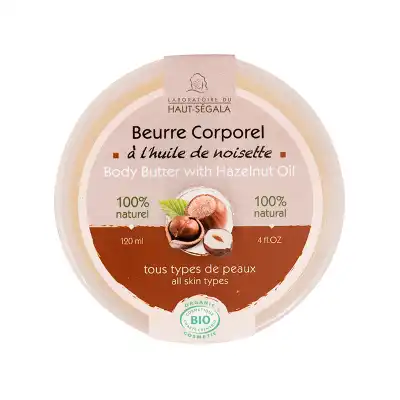 Beurre Corporel Noisette Bio 120ml à SENNECEY-LÈS-DIJON