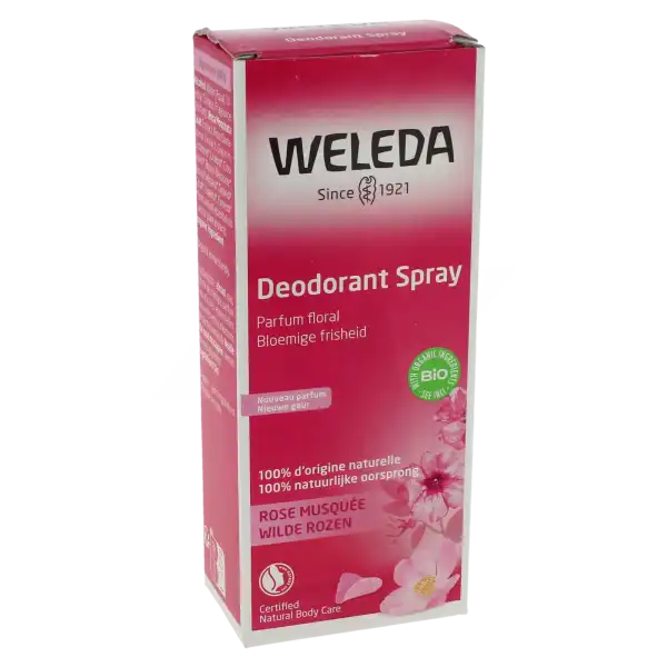 Weleda Gestes Fraîcheur Déodorant Rose Spray/100ml