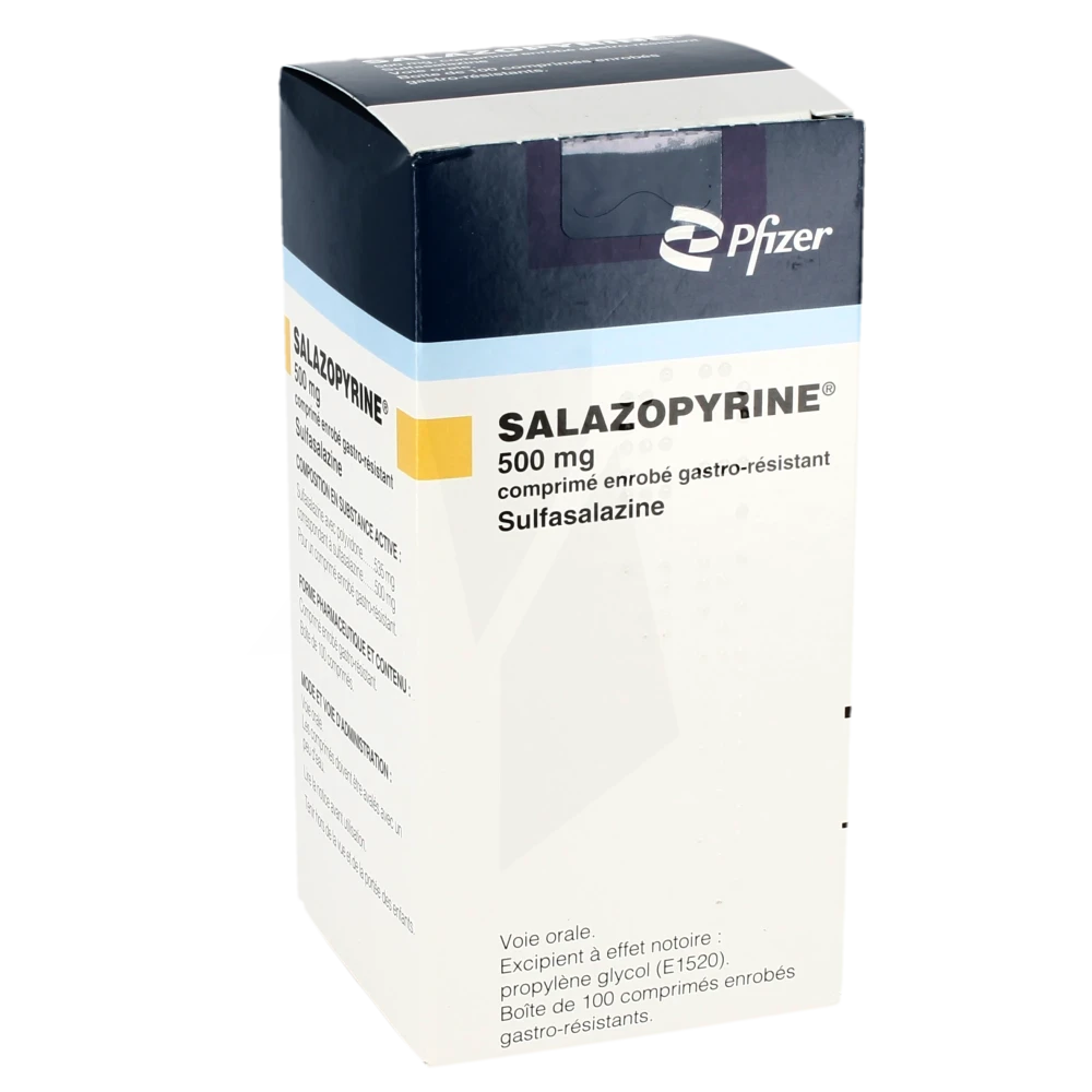 Salazopyrine 500 Mg, Comprimé Enrobé Gastro-résistant
