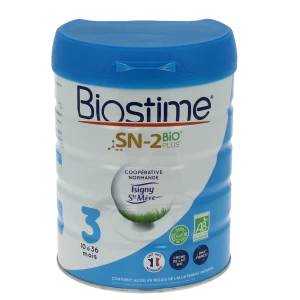 Biostime 3 Lait En Poudre Bio 10-36 Mois B/800g