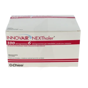 Innovair Nexthaler 100 Microgrammes/6 Microgrammes Par Inhalation, Poudre Pour Inhalation