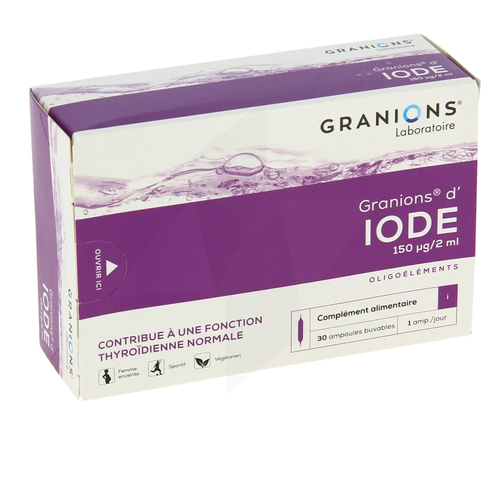 Granions D'iode Solution Buvable 30 Ampoules/2ml