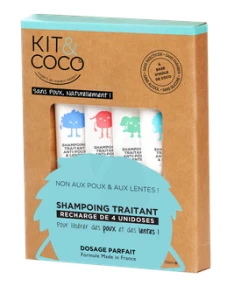 Kit&coco Shampooing Recharge Traitant Anti-poux 4fl/25ml