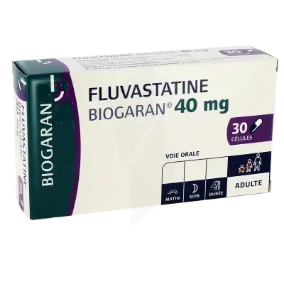 Fluvastatine Biogaran 40 Mg, Gélule à LE LAVANDOU