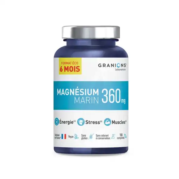 Granions Magnesium Marin 360 Mg Cpr Pot/180