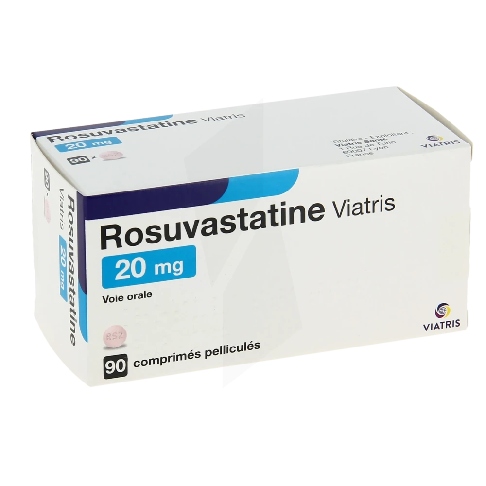 Rosuvastatine Viatris 20 Mg, Comprimé Pelliculé