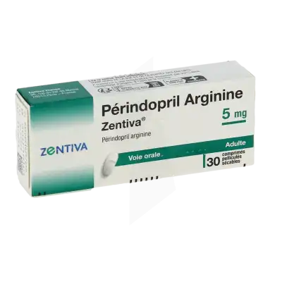 Perindopril Arginine Zentiva 5 Mg, Comprimé Pelliculé Sécable à FLEURANCE