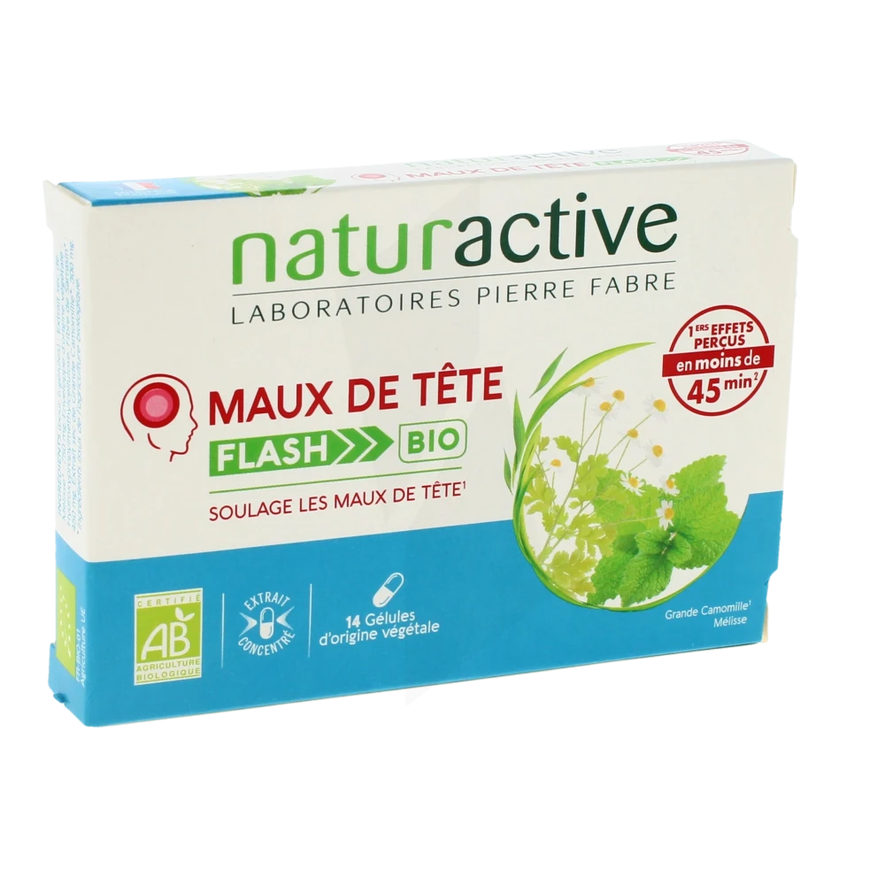 Naturactive Maux De Tete Flash Bio Gél B/14