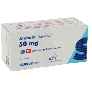 Atenolol Sandoz 50 Mg, Comprimé Pelliculé Sécable
