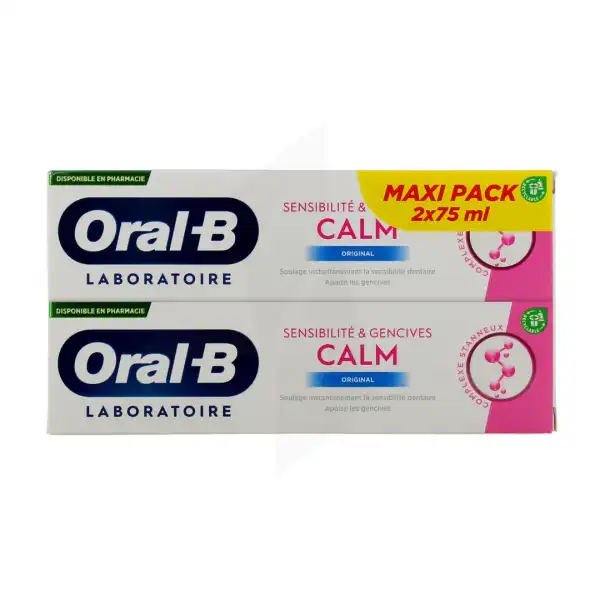 Oral B Laboratoire Sensibilite & Gencives Calm Original Dentifrice 2t/75ml