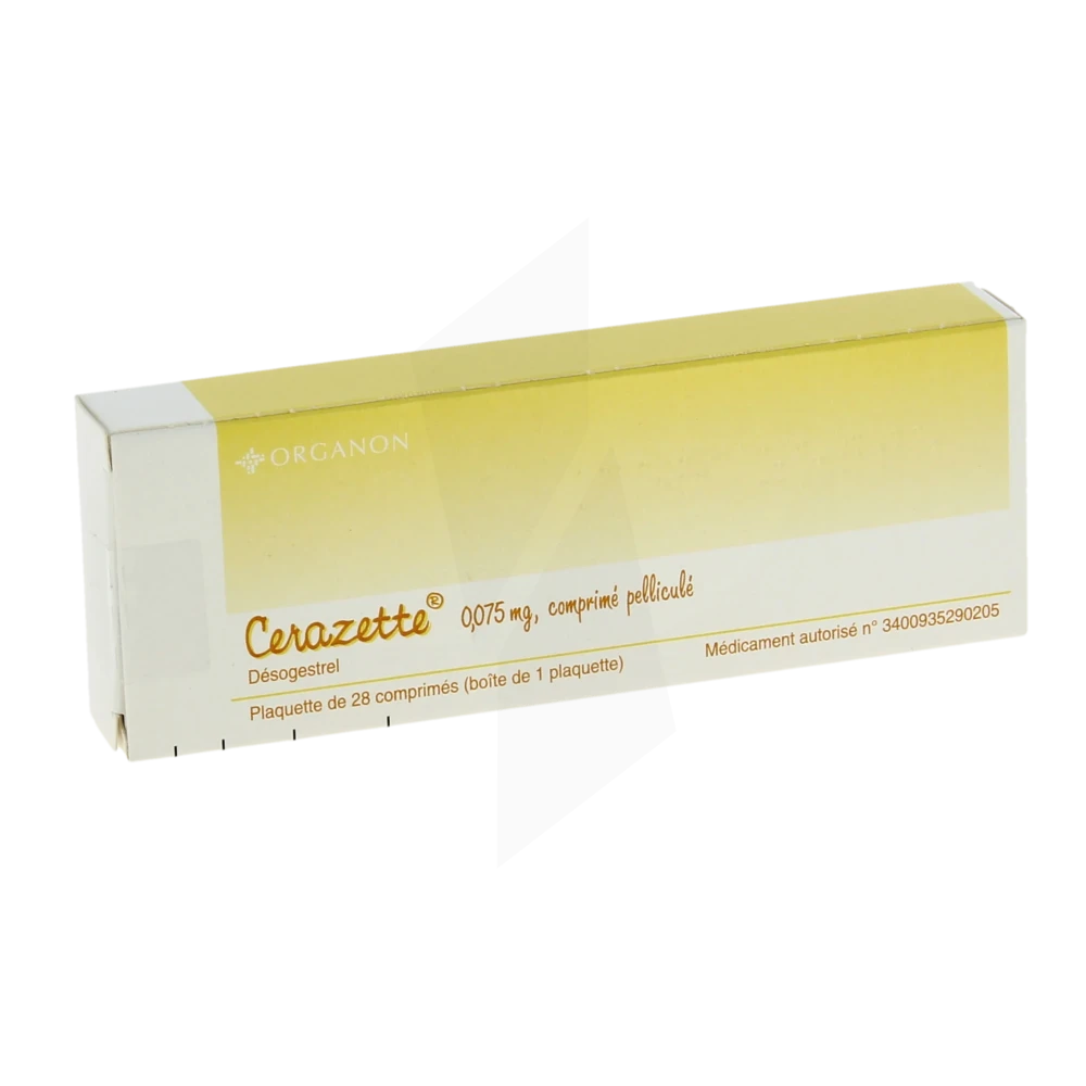 Cerazette 0,075 Mg, Comprimé Pelliculé