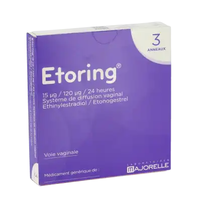 Etoring 15 Microgrammes/120 Microgrammes/24 Heures, Système De Diffusion Vaginal à TOULON