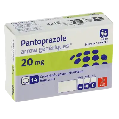 Pantoprazole Arrow Generiques 20 Mg, Comprimé Gastro-résistant à VILLERS-LE-LAC