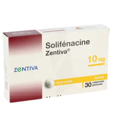 SOLIFENACINE ZENTIVA 10 mg, comprimé pelliculé