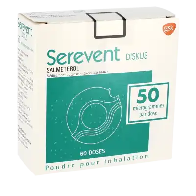Serevent Diskus 50 Microgrammes/dose, Poudre Pour Inhalation à CUISERY