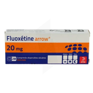 Fluoxetine Arrow 20 Mg, Comprimé Dispersible Sécable
